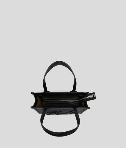 KarlLagerfeld Kskuare Grainy Medium Tote Bag Black