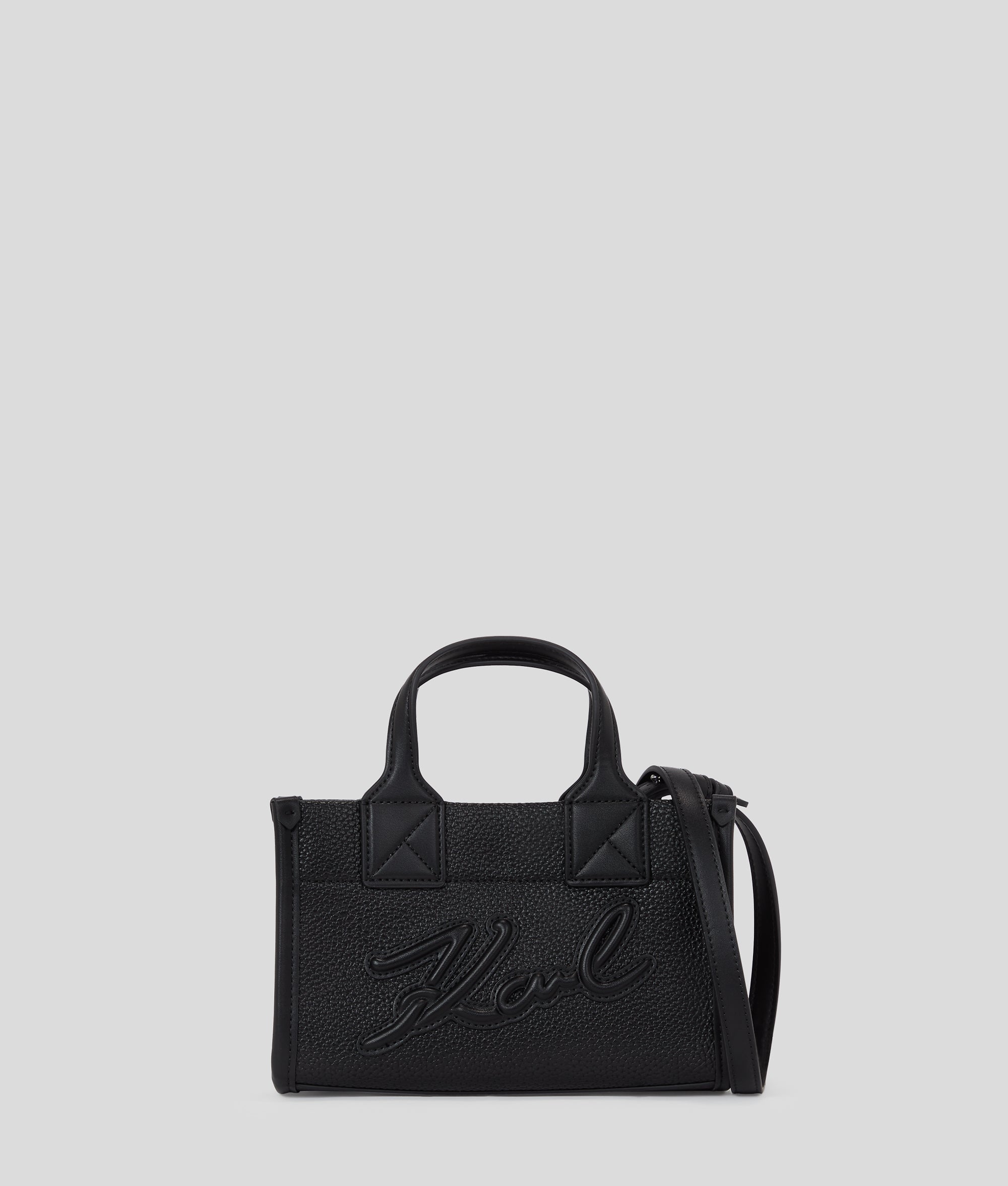 KarlLagerfeld Kskuare Grainy Small Tote Grainy Black