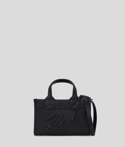 KarlLagerfeld Kskuare Grainy Small Tote Grainy Black