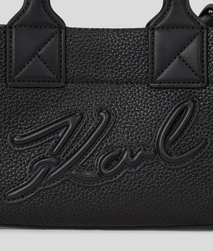 KarlLagerfeld Kskuare Grainy Small Tote Grainy Black