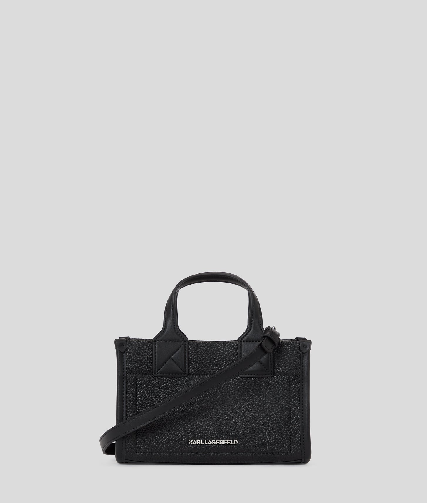 KarlLagerfeld Kskuare Grainy Small Tote Grainy Black