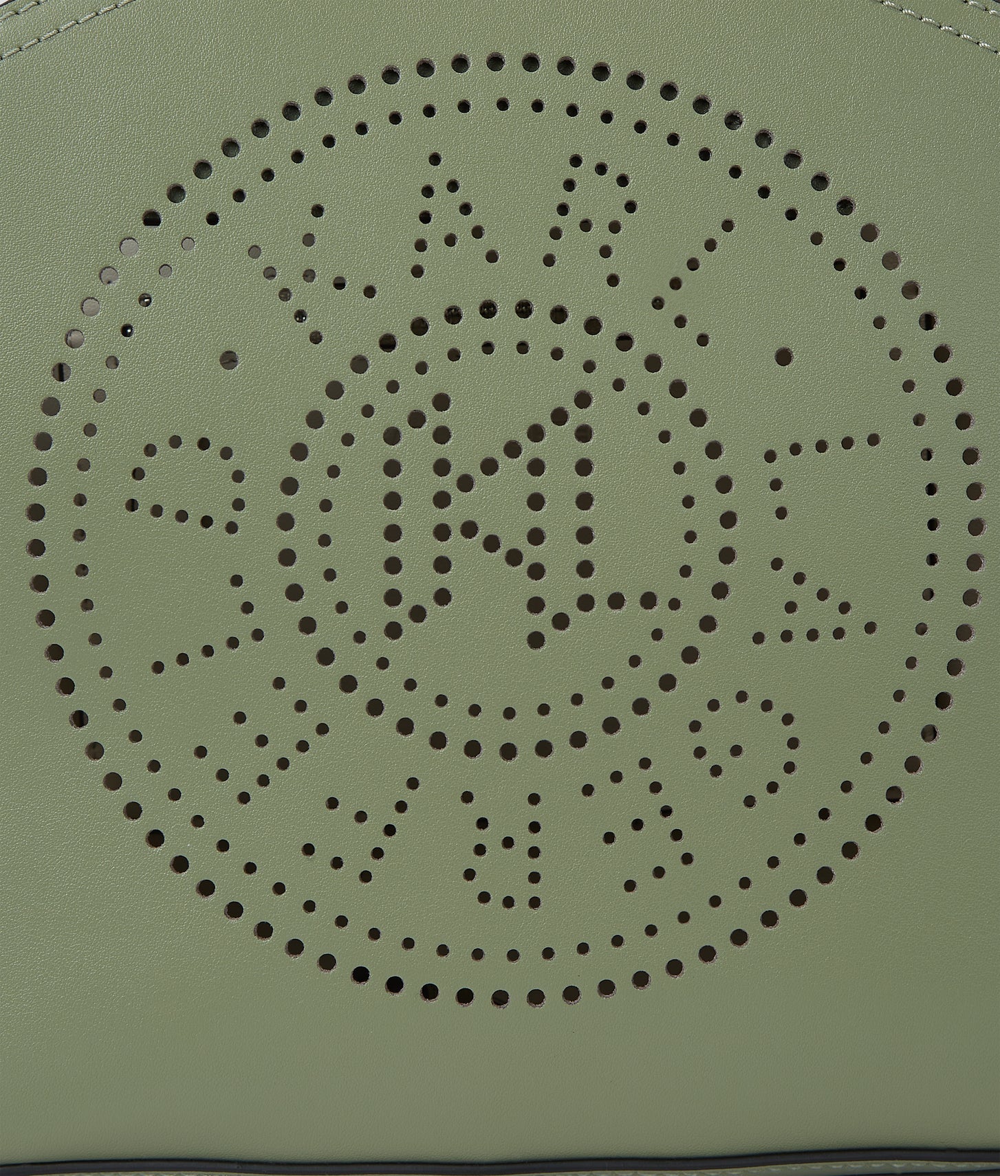 KarlLagerfeld Kcircle Perforated Small Tote Bag Oil Green