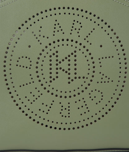 KarlLagerfeld Kcircle Perforated Small Tote Bag Oil Green
