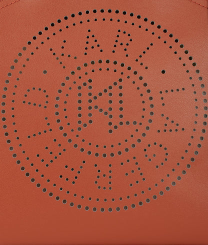 KarlLagerfeld Kcircle Perforated Small Tote Bag Red Brick