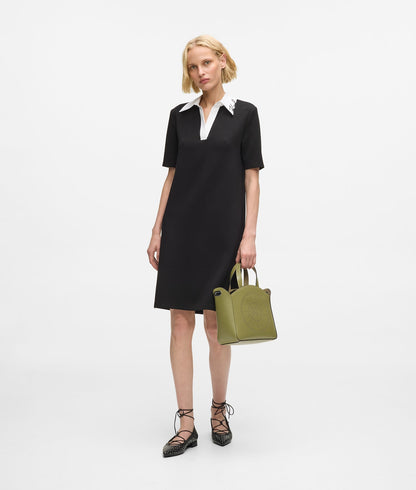 KarlLagerfeld Kcircle Perforated Small Tote Bag Cedar