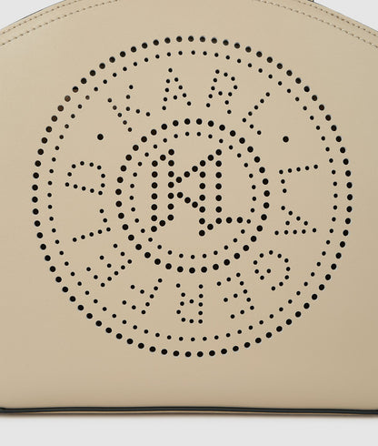 KarlLagerfeld Kcircle Perforated Small Tote Bag Safari