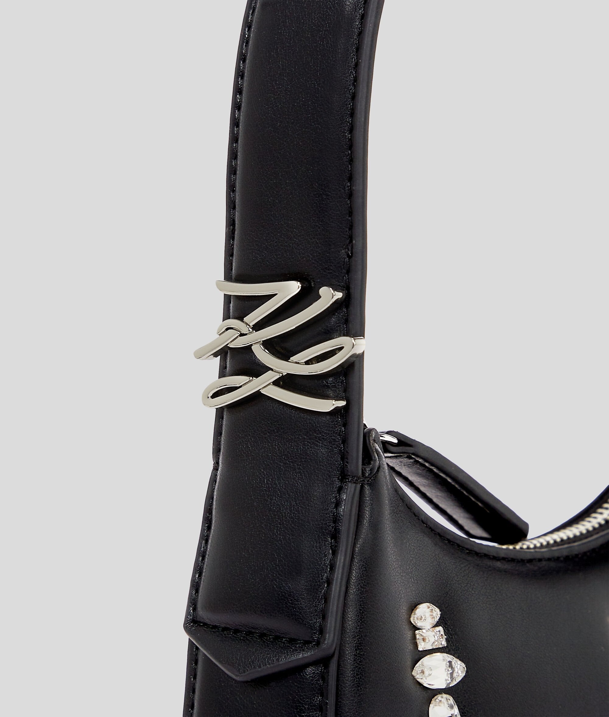 K/SoirŽe Embellished Half-Moon Bag Black Black