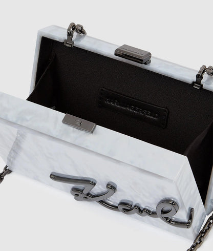 KarlLagerfeld Ksoirée Clutch Off White