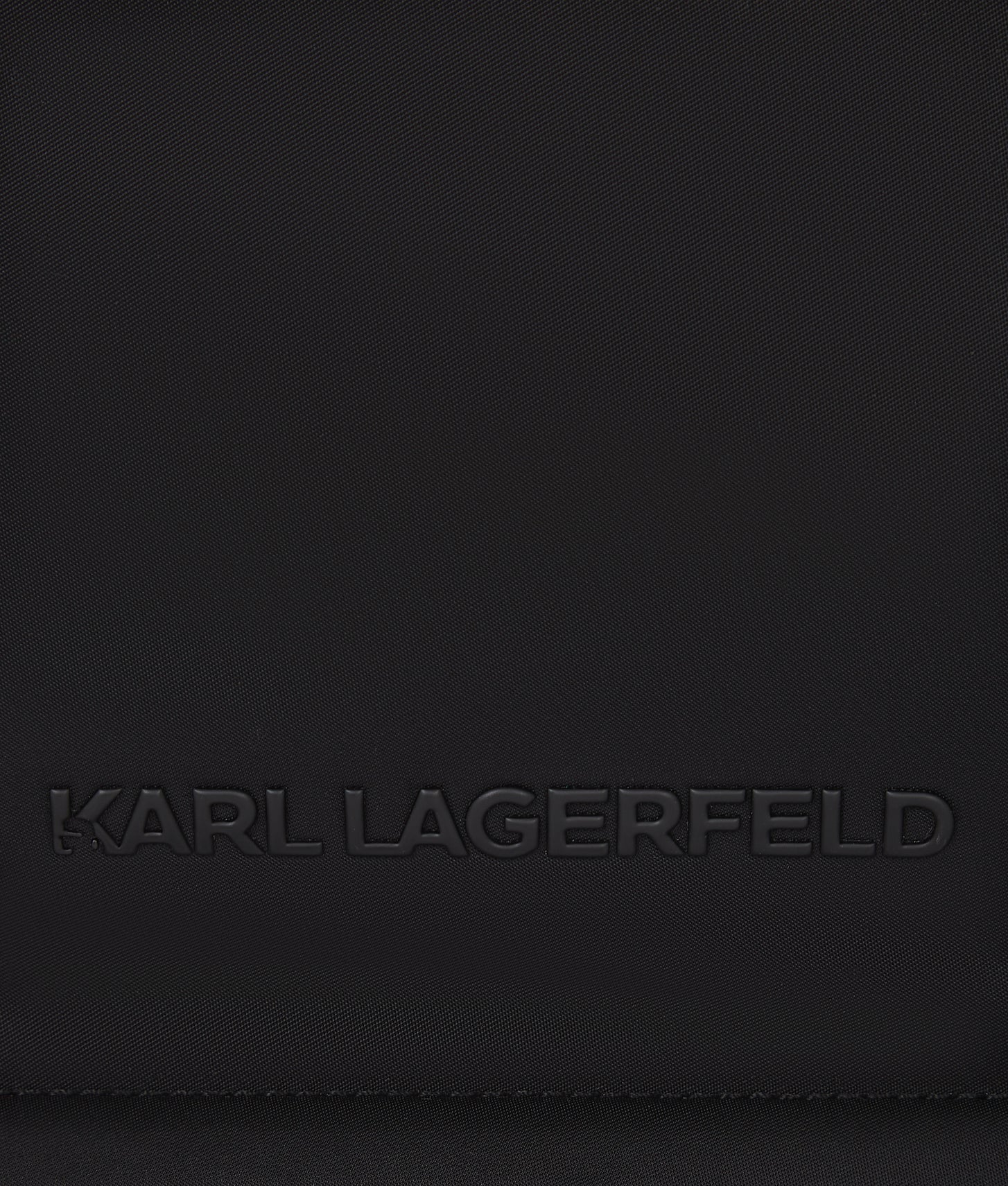 KarlLagerfeld Ikon Nylon Medium Square Tote Bag Black