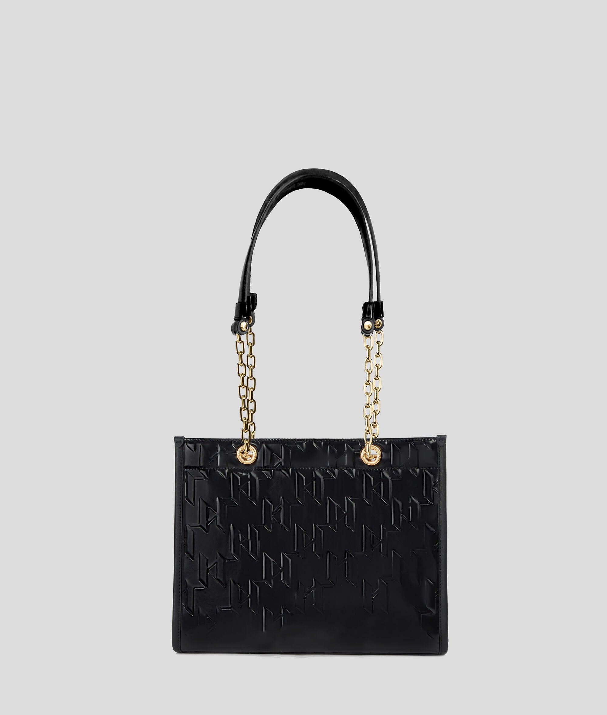 K/Skuare Shiny Medium Tote Bag Black Black
