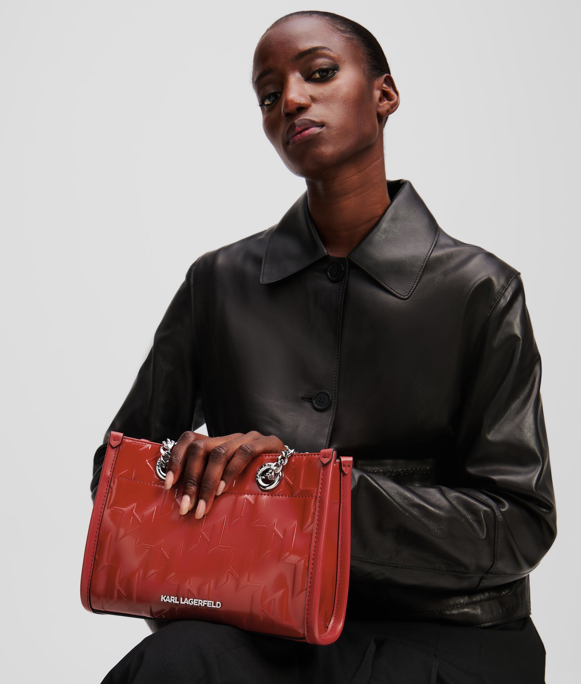 K/Skuare Shiny Small Tote Bag Klassic Red Klassic Red