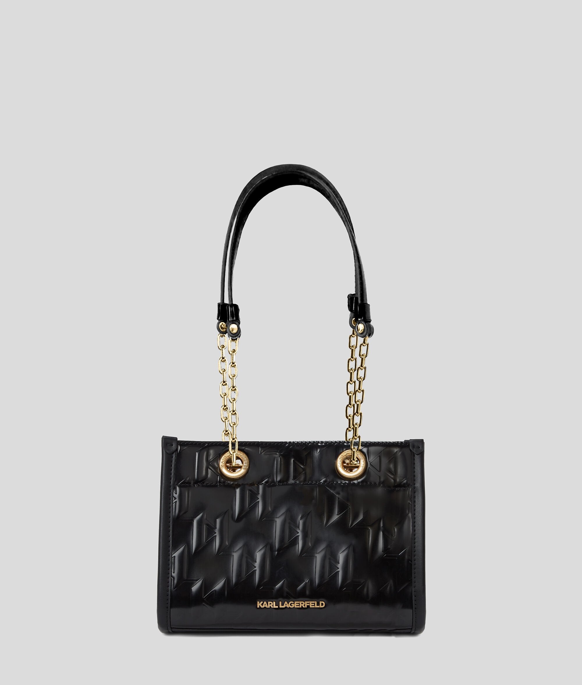 K/Skuare Shiny Small Tote Bag Black Black
