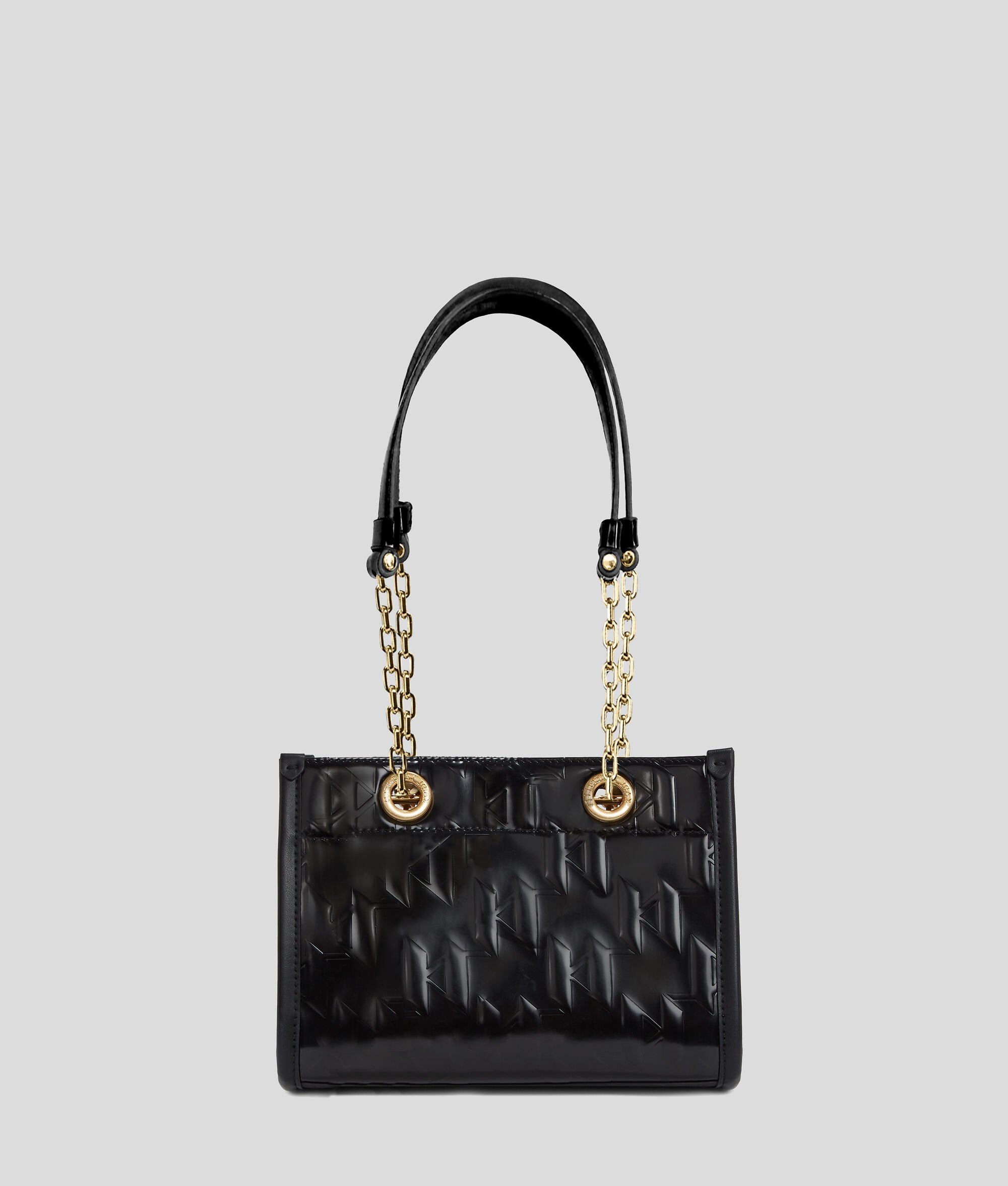 K/Skuare Shiny Small Tote Bag Black Black