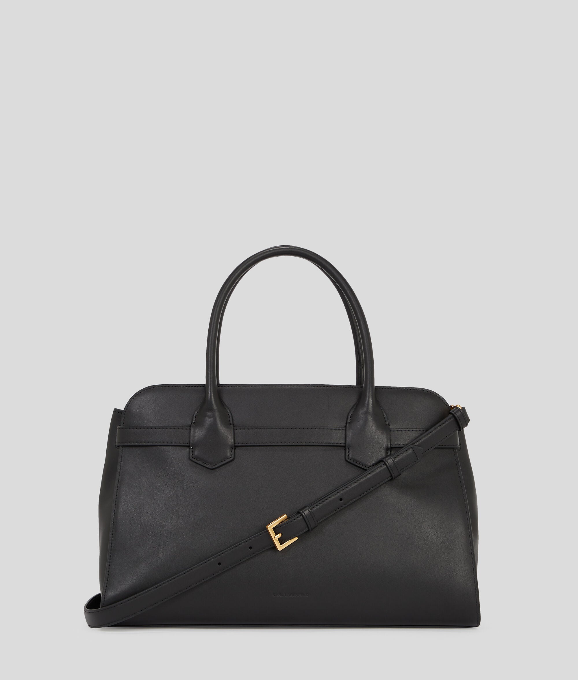 K/Signature Top-Handle Bag Black/Gold Black/Gold