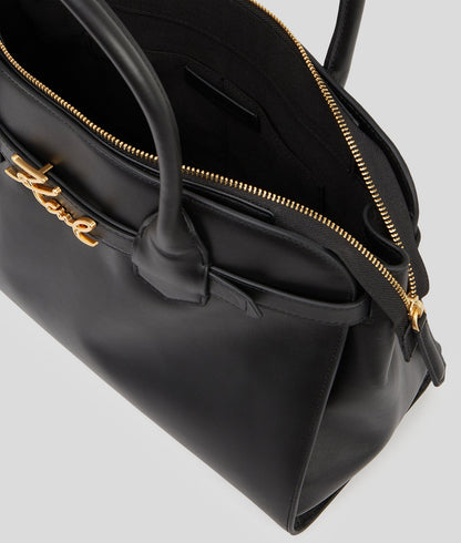 KarlLagerfeld Ksignature Top-Handle Bag Black/Gold