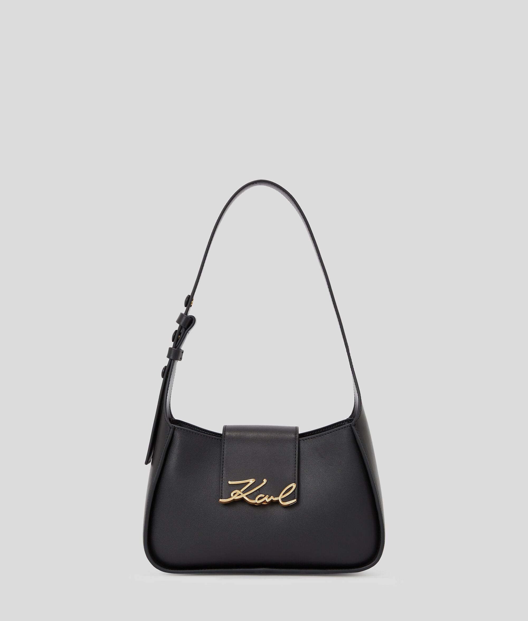 K/Signature Small Shoulder Bag Black/Gold Black/Gold