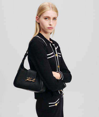 KarlLagerfeld Ksignature Small Shoulder Bag Black/Gold