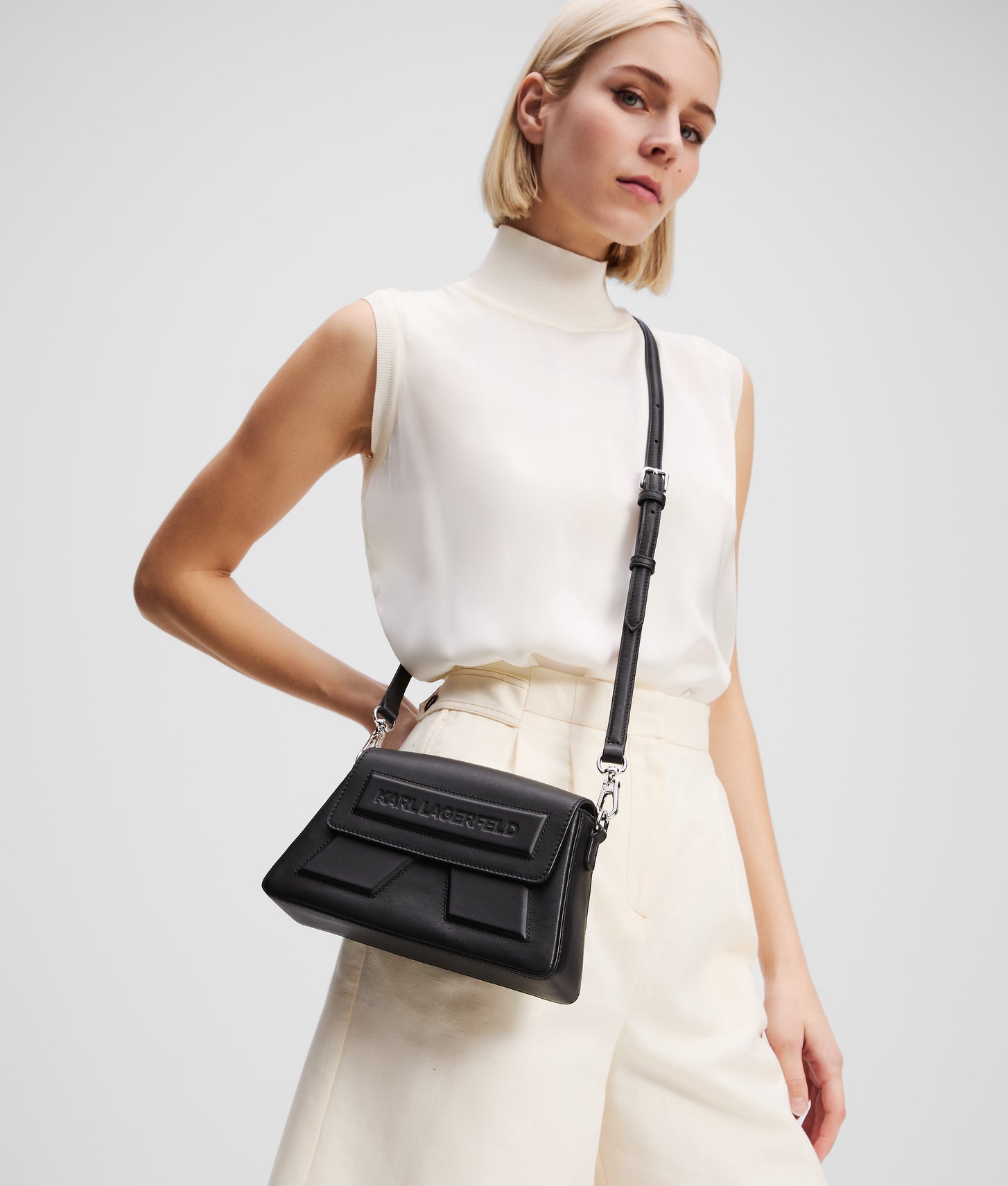 KarlLagerfeld Ikon K Crossbody Bag Black