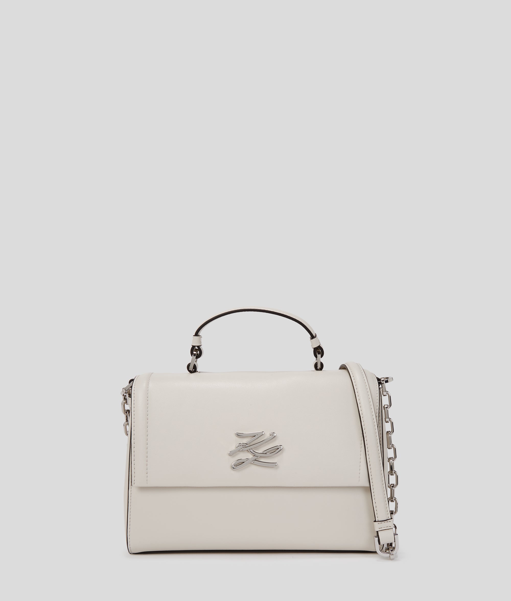 KarlLagerfeld Kautograph Top-Handle Crossbody Bag Cement