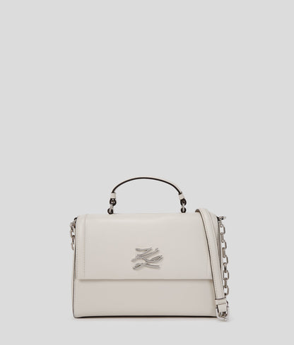 KarlLagerfeld Kautograph Top-Handle Crossbody Bag Cement