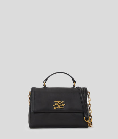 KarlLagerfeld Kautograph Top-Handle Crossbody Bag Black/Gold