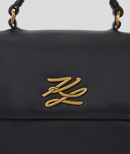 KarlLagerfeld Kautograph Top-Handle Crossbody Bag Black/Gold