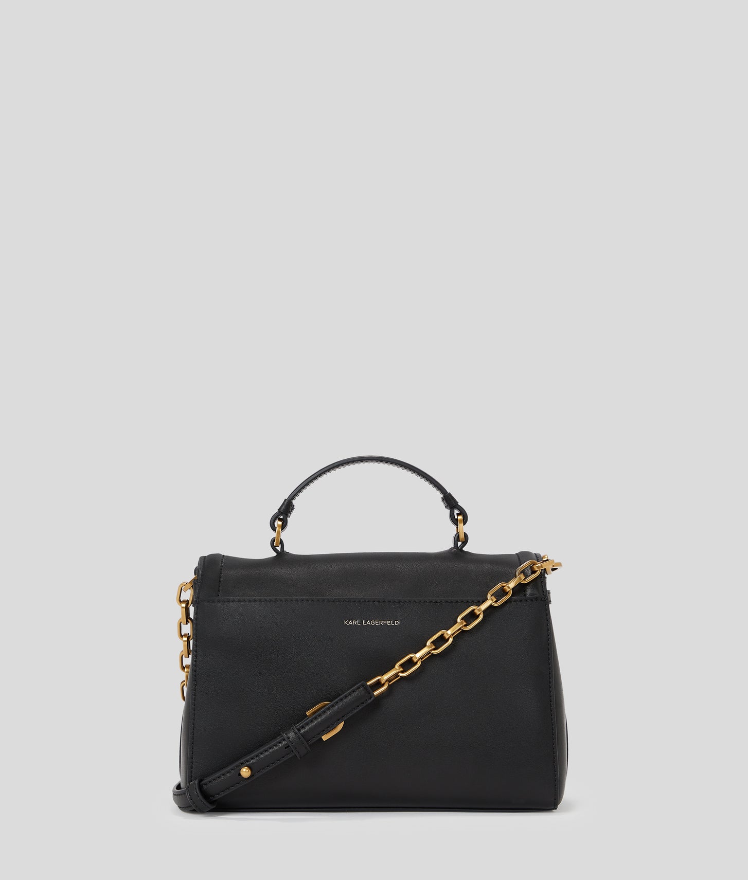 KarlLagerfeld Kautograph Top-Handle Crossbody Bag Black/Gold