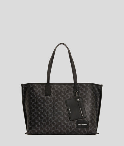 KarlLagerfeld Kvoyage Tote Bag Black Monogram