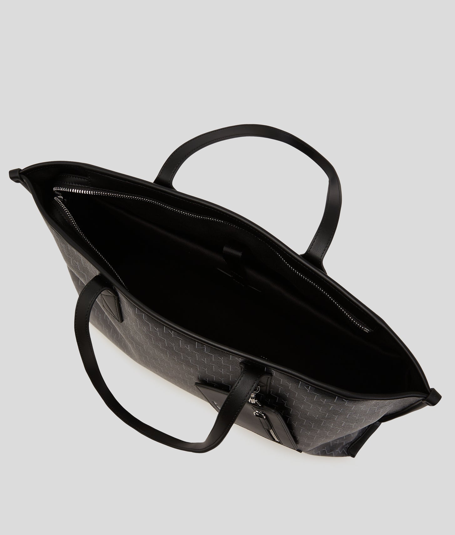 KarlLagerfeld Kvoyage Tote Bag Black Monogram