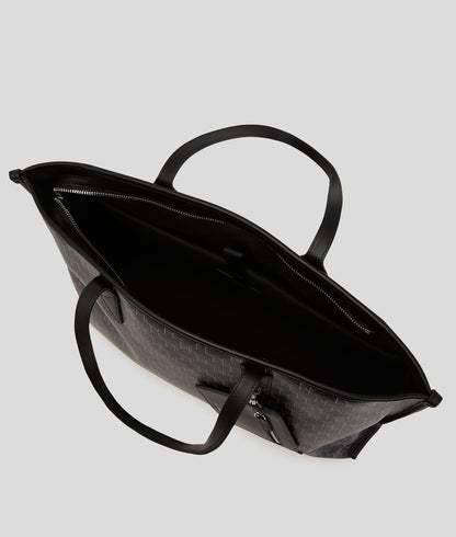 KarlLagerfeld Kvoyage Tote Bag Black Monogram
