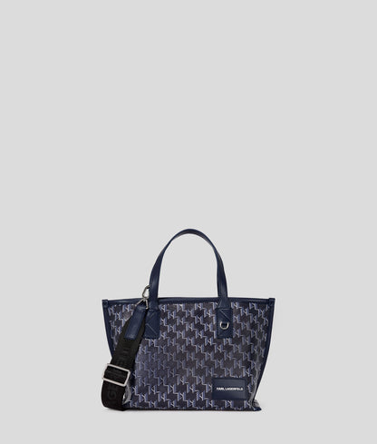 K/Voyage Small Tote Bag Navy Blue Monogram Navy Blue Monogram