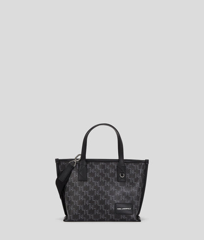 KarlLagerfeld Kvoyage Small Tote Bag Black Monogram