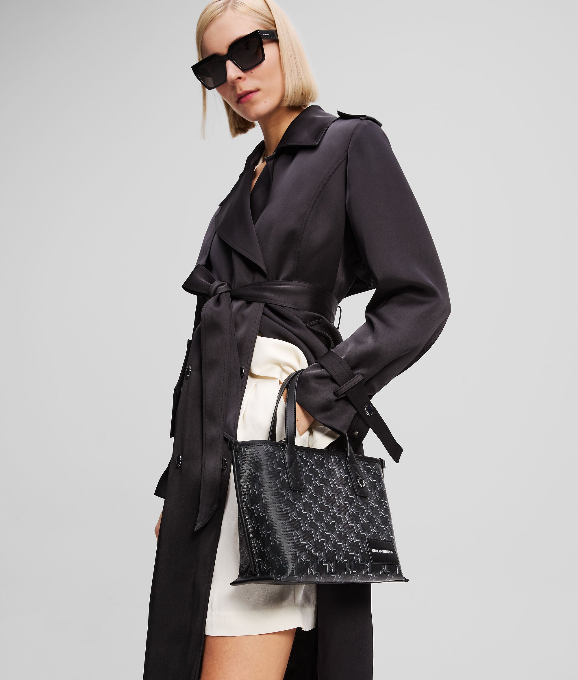 K/Voyage Small Tote Bag Black Monogram Black Monogram