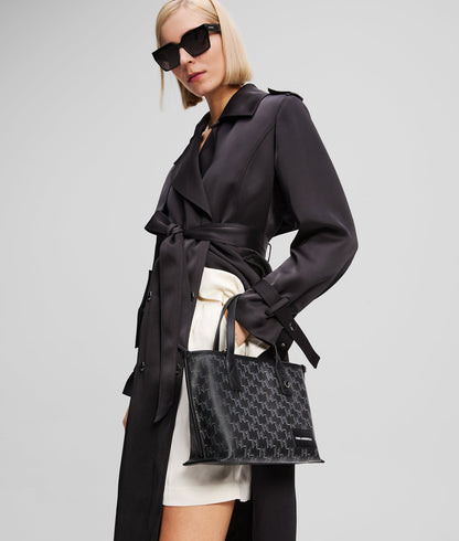 KarlLagerfeld Kvoyage Small Tote Bag Black Monogram