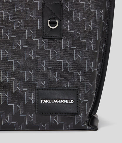 KarlLagerfeld Kvoyage Small Tote Bag Black Monogram