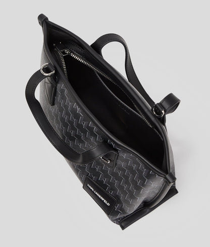 KarlLagerfeld Kvoyage Small Tote Bag Black Monogram