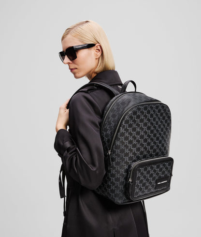 KarlLagerfeld Kvoyage Backpack Black Monogram