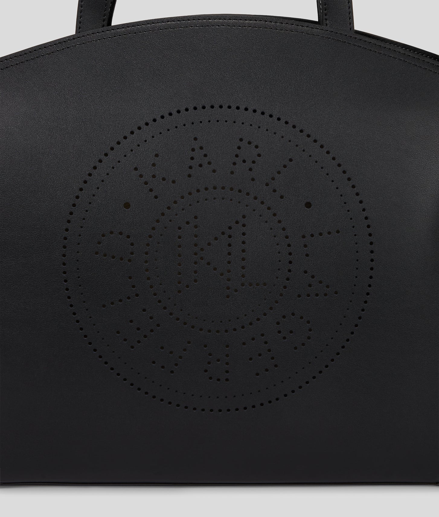 KarlLagerfeld Kcircle Perforated Tote Bag With Pouch Black