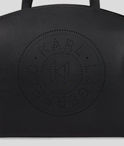 KarlLagerfeld Kcircle Perforated Tote Bag With Pouch Black