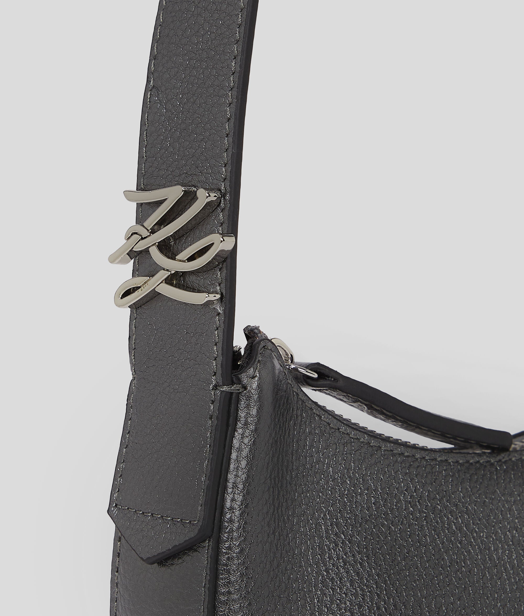 K/SoirŽe Metallic Top-Handle Bag Gunmetal Gunmetal