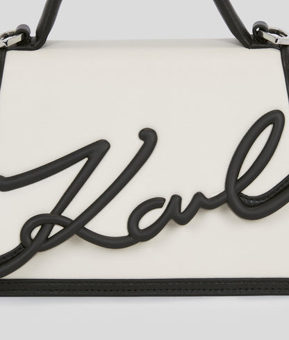 KarlLagerfeld Ksignature Small Crossbody Bag White/Black