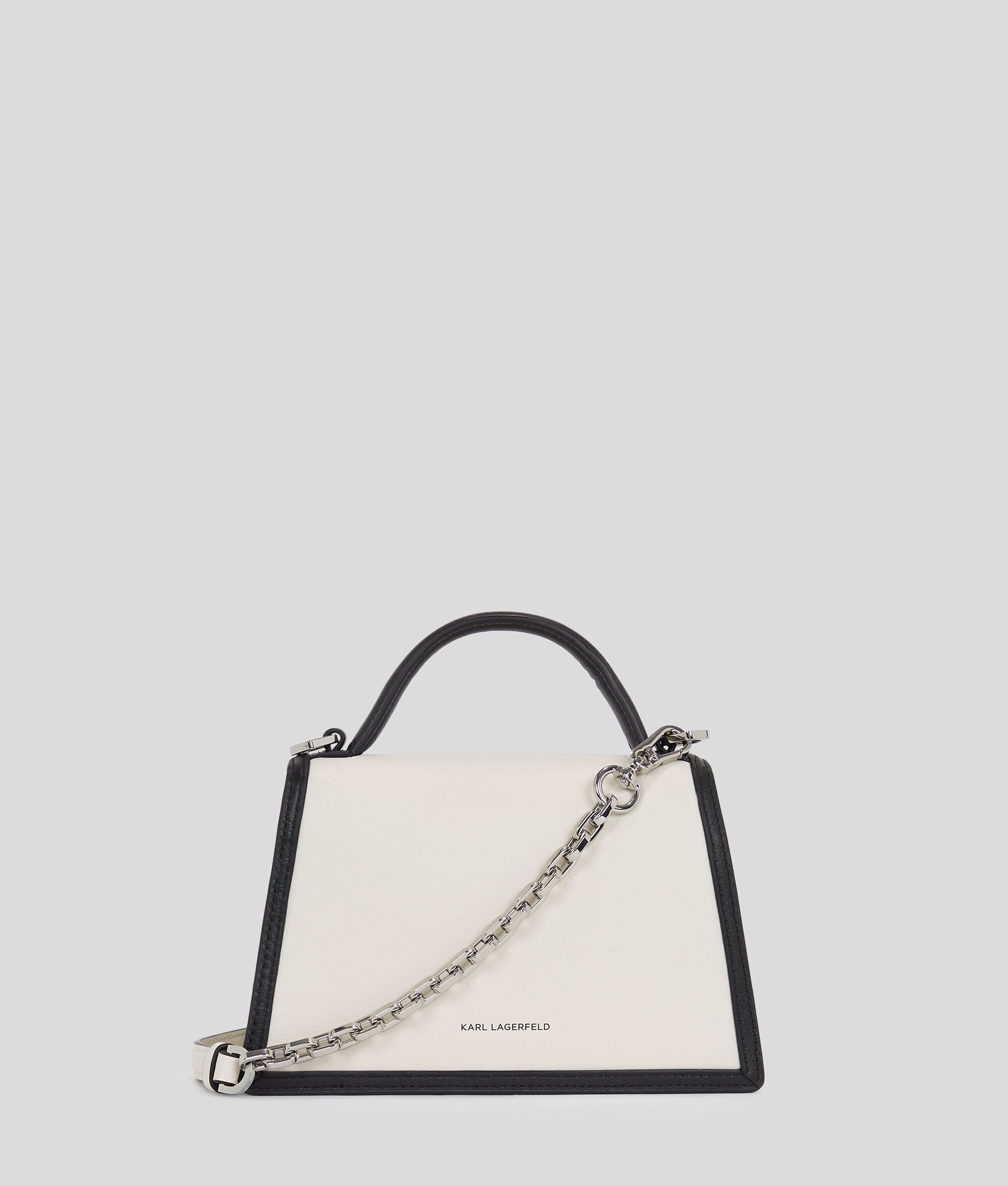 K/Signature Small Crossbody Bag White/Black White/Black