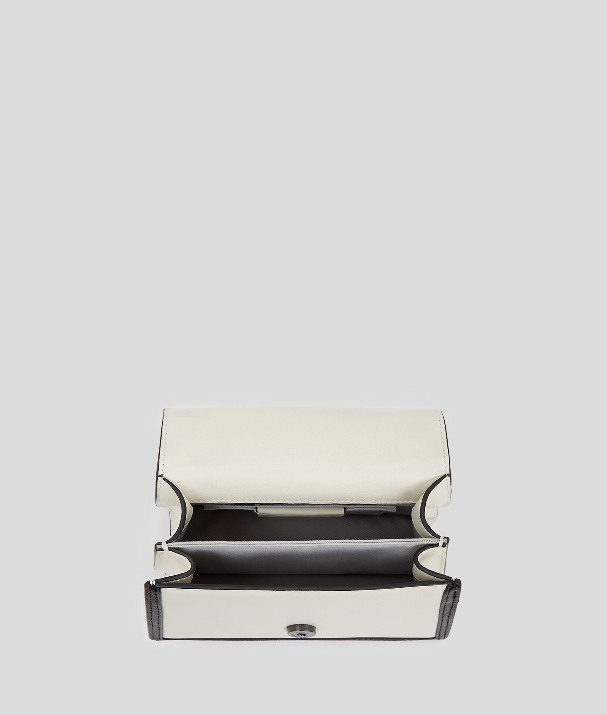 K/Signature Small Crossbody Bag White/Black White/Black