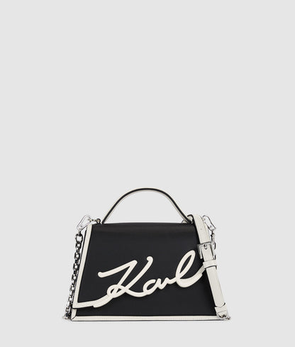 KarlLagerfeld Ksignature Small Crossbody Bag Black/White