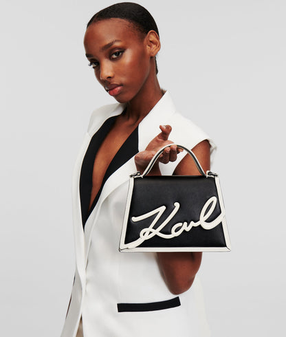 KarlLagerfeld Ksignature Small Crossbody Bag Black/White