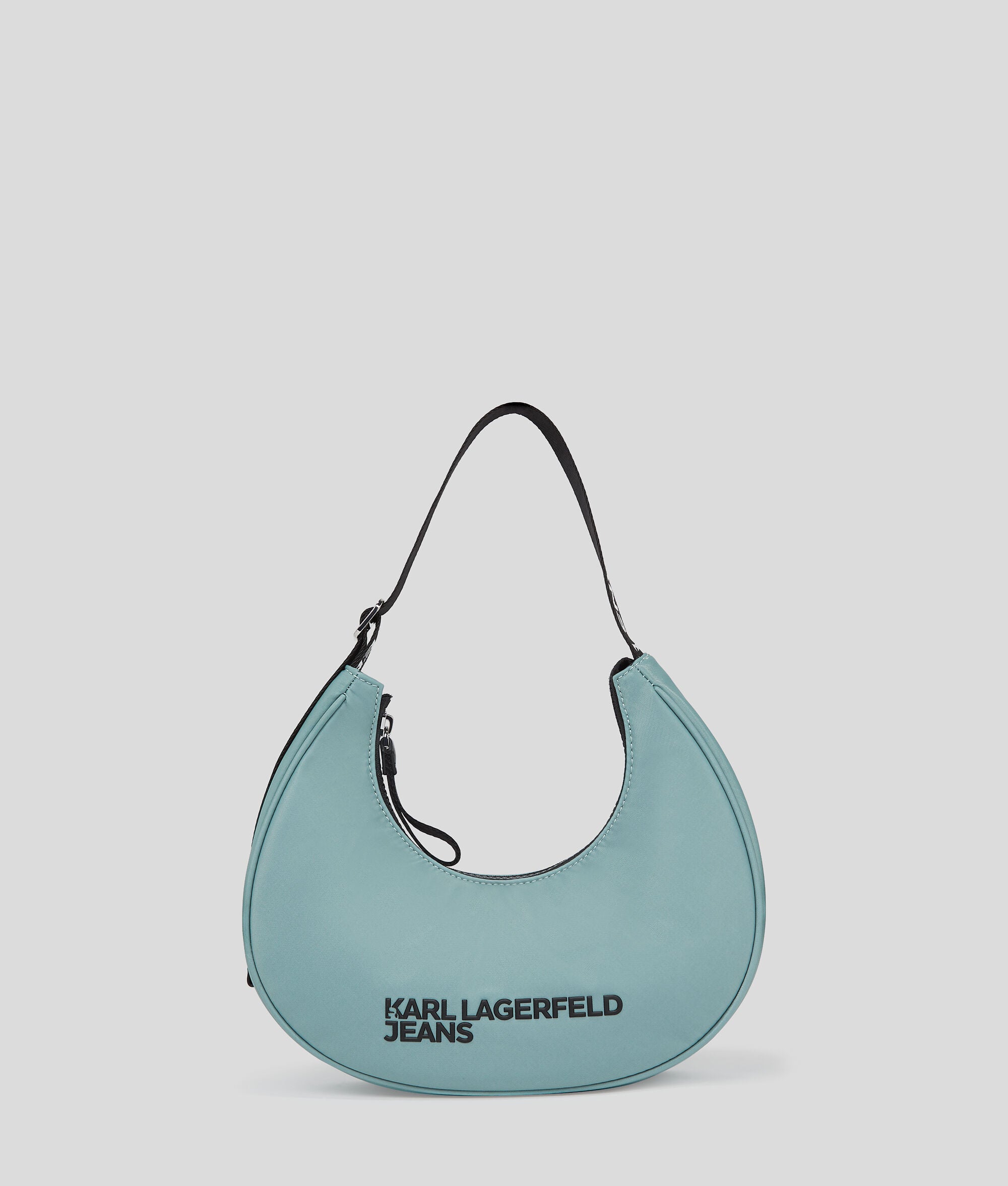 Nylon Half-Moon Shoulder Bag Granite Green Granite Green