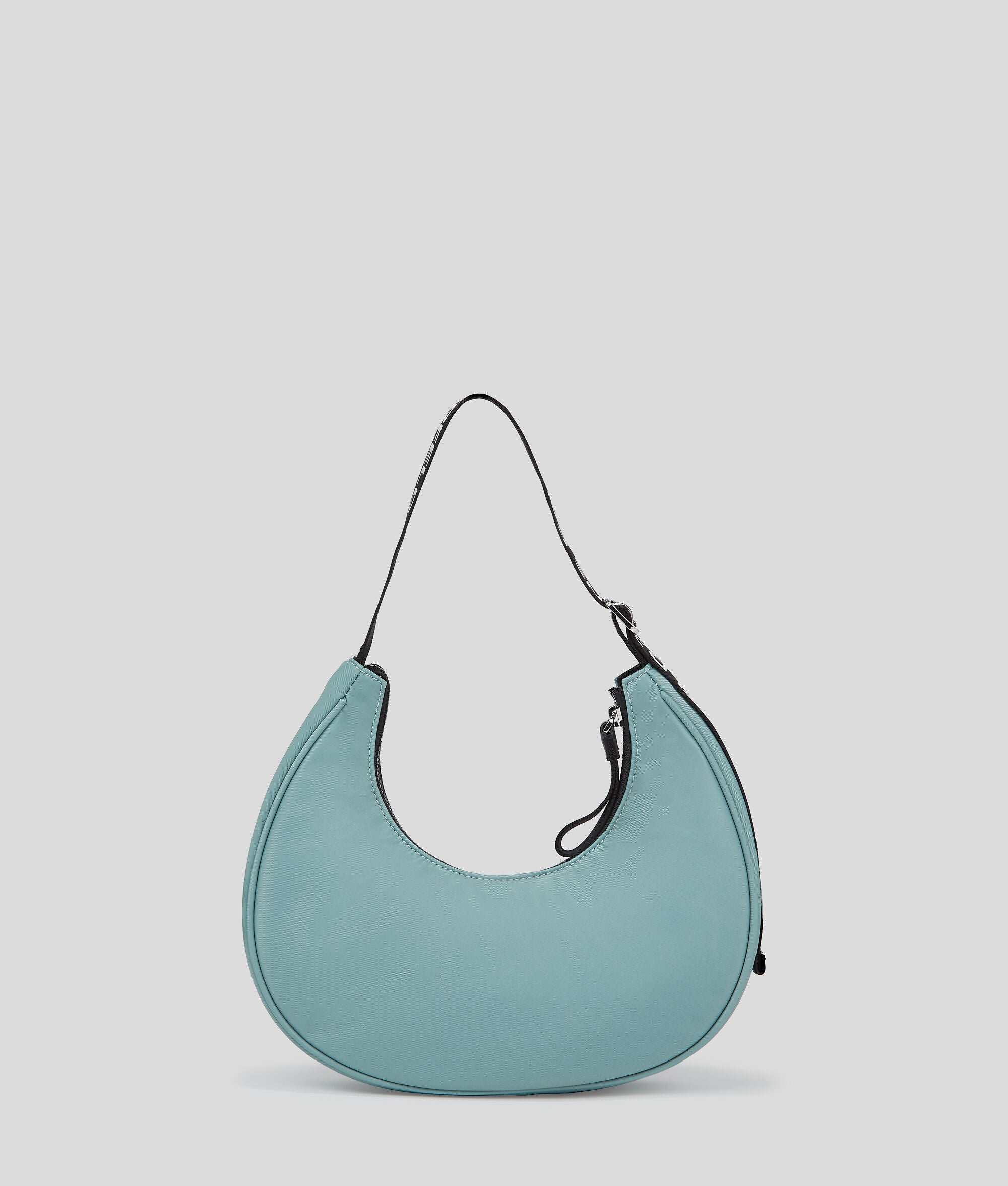 Nylon Half-Moon Shoulder Bag Granite Green Granite Green