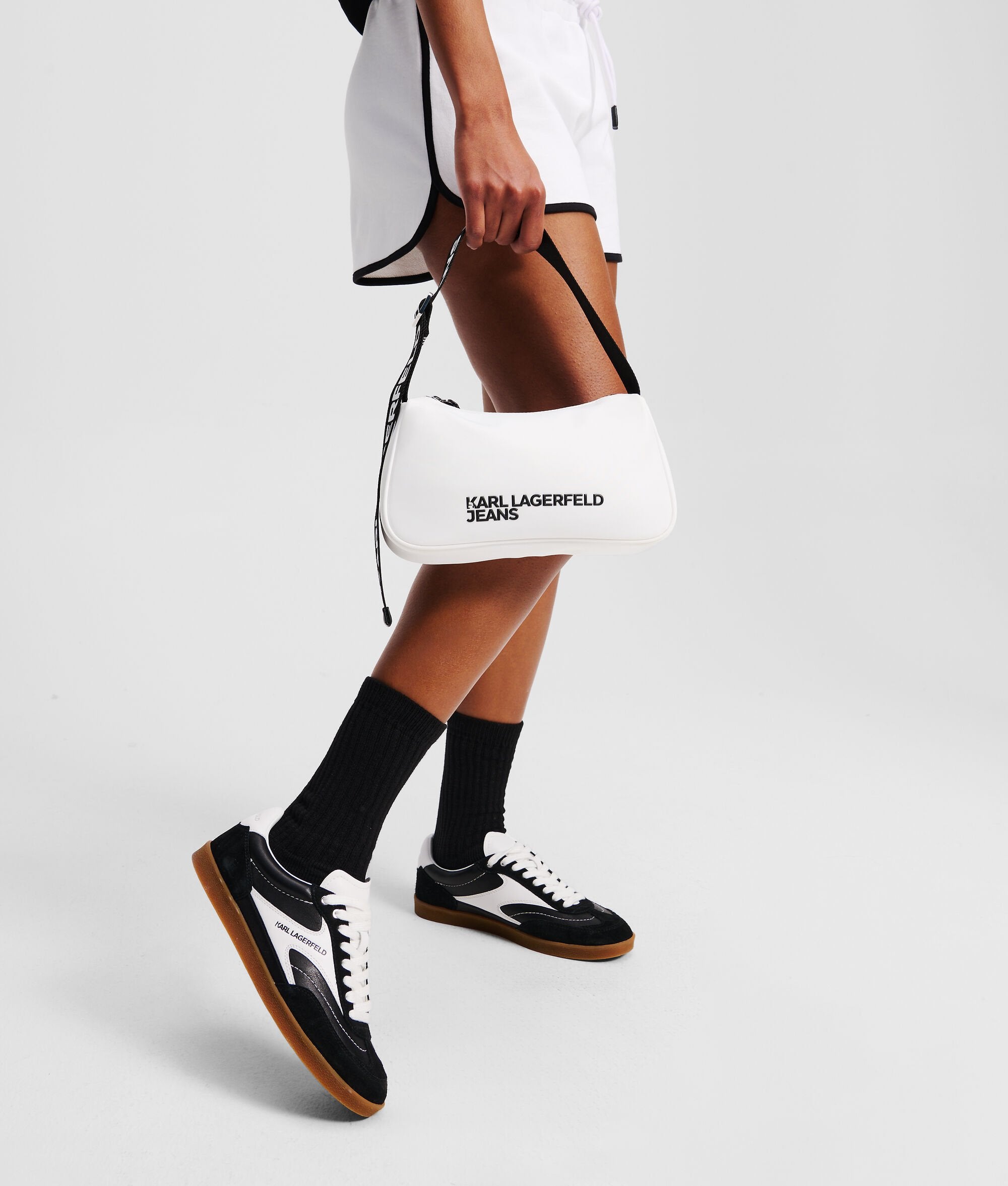 Nylon Shoulder Bag White White