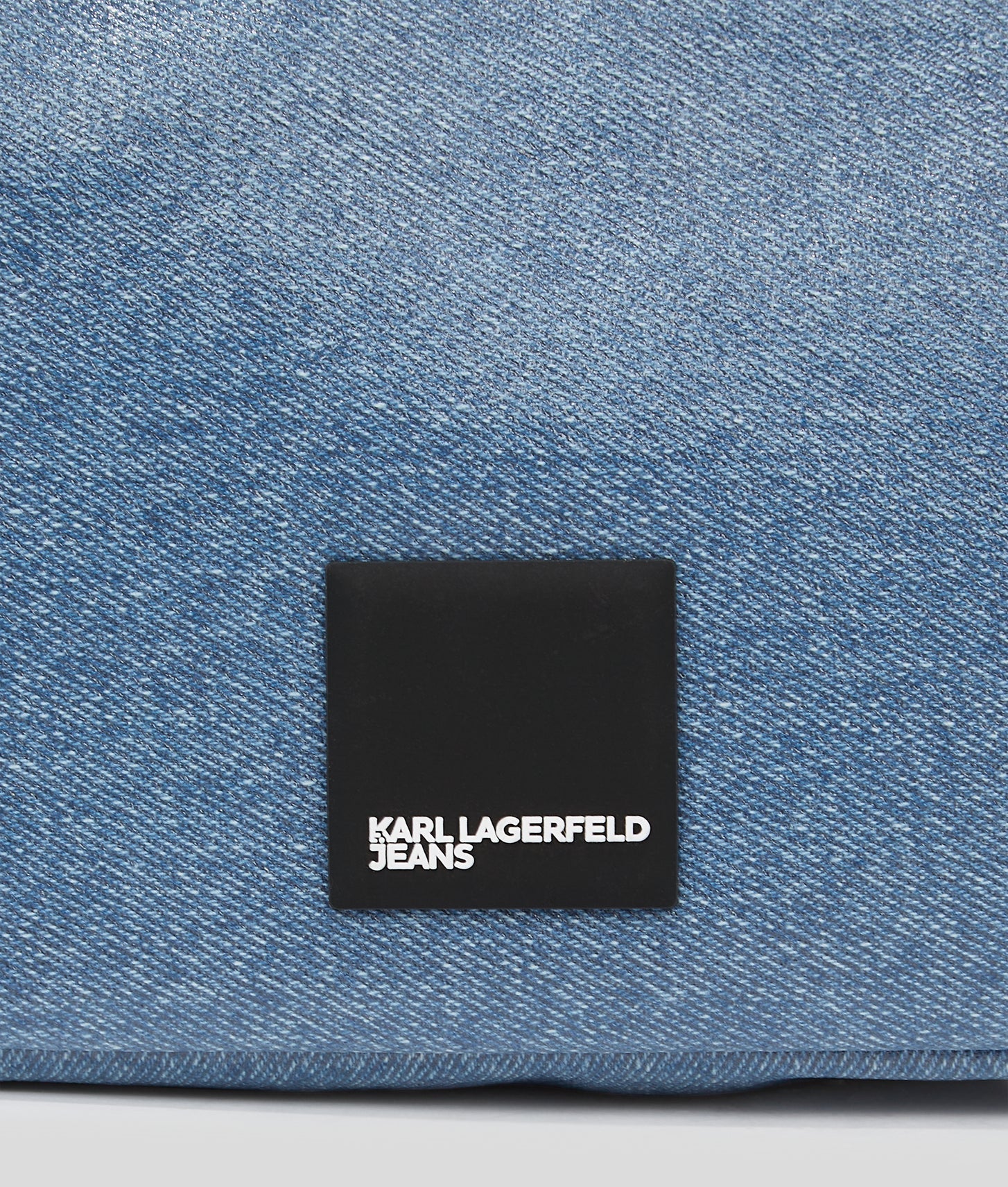 KarlLagerfeld Klj Box Logo Coated Mini Hobo Bag Coated Blue