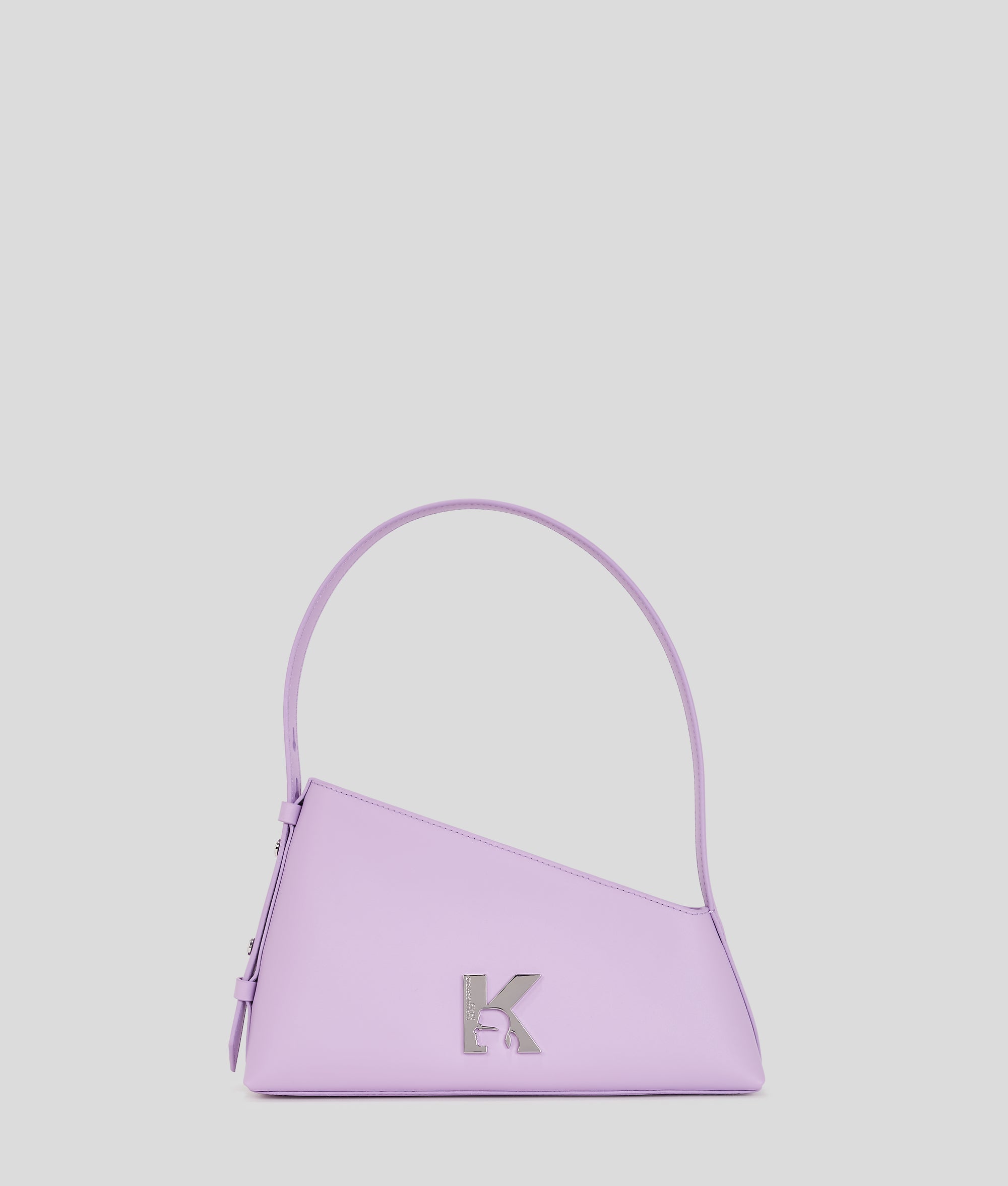 KarlLagerfeld Geo Leather Shoulder Bag Lavendula
